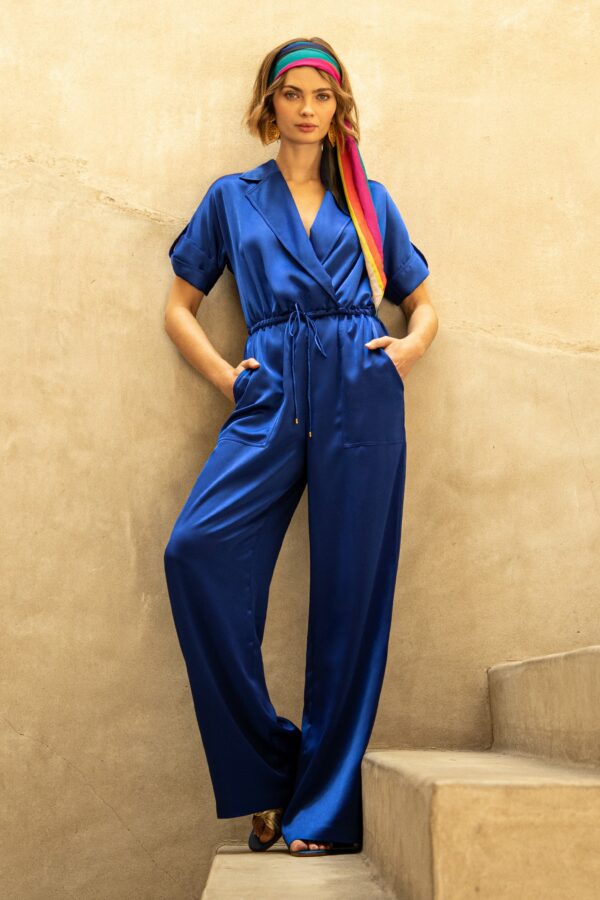 Trina Turk Atlas Sky Jumpsuit / Majorelle Blue