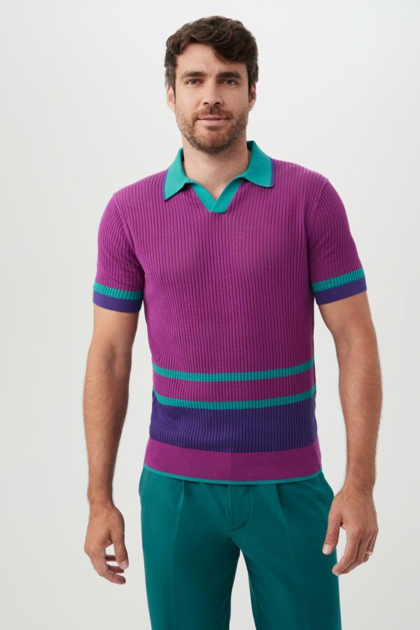 Mr Turk Gramercy Short Sleeve Polo / Verbena