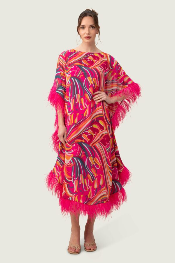 Trina Turk Neena Caftan Dress / Radio City Rose Multi