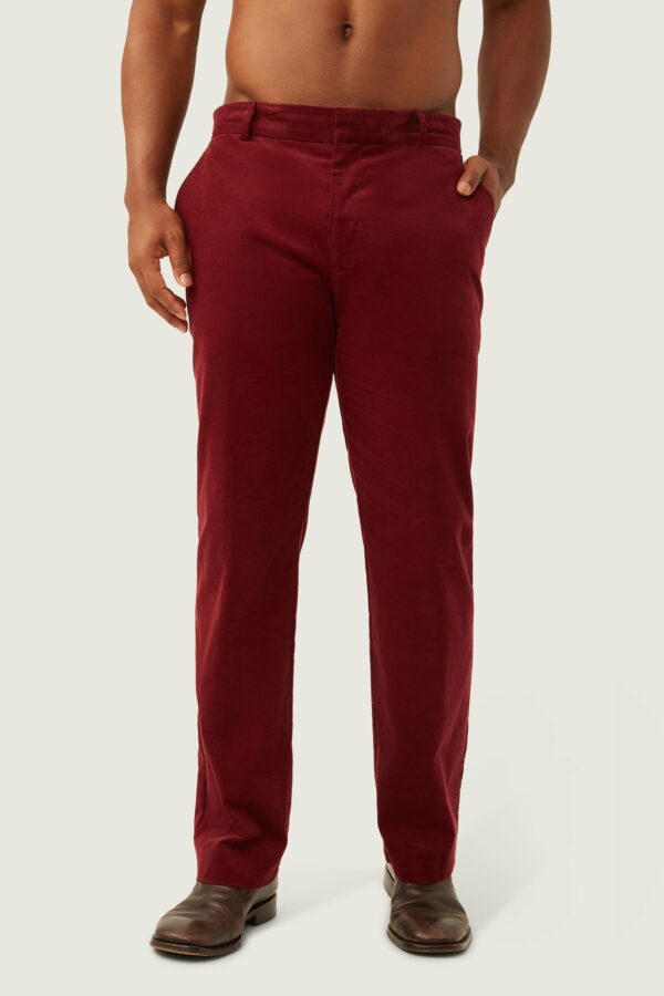 Mr Turk Dirk Straight Leg Trouser / Wine