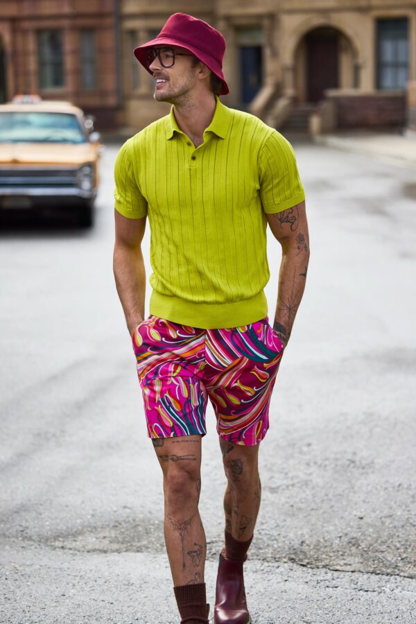 Mr Turk Kensington Short Sleeve Polo / Laguardia Lime