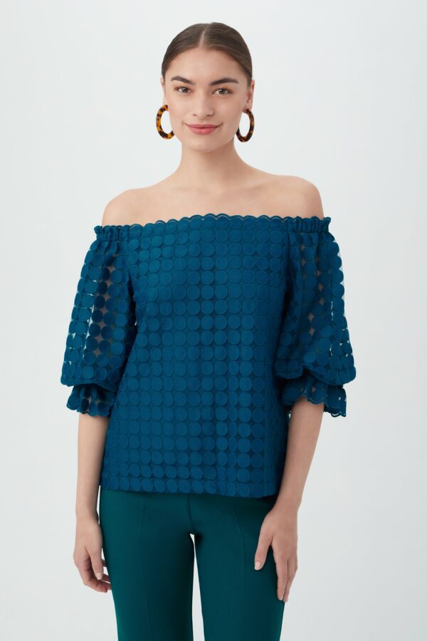 Trina Turk Equinox 3 Top / Bethesda Blue