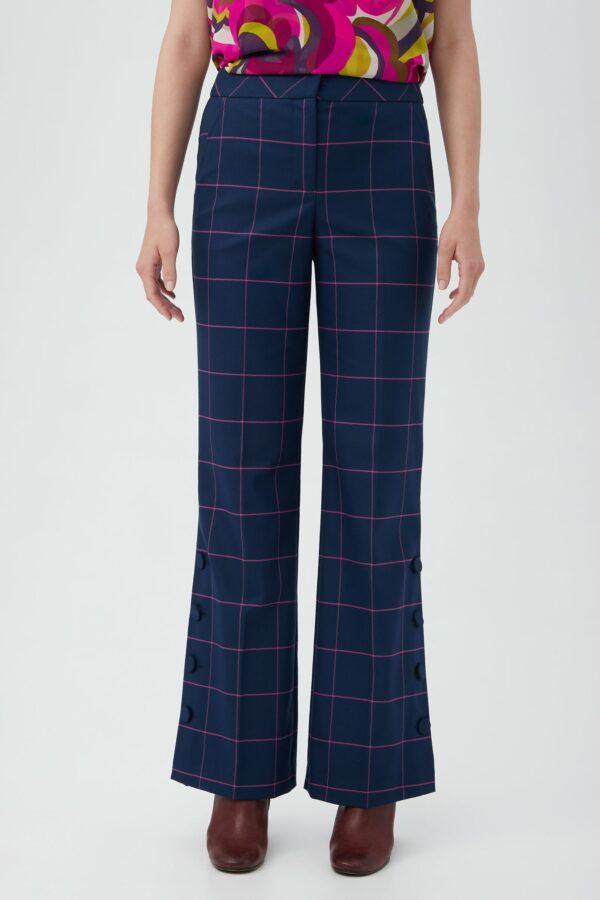 Trina Turk Rockefeller Center Pant / Ink/Trina Pink