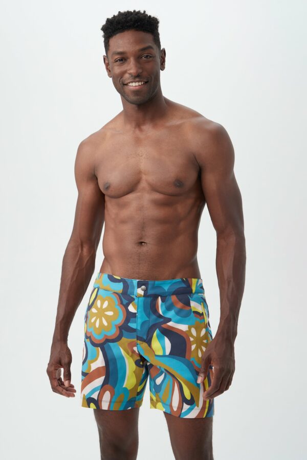 Mr Turk Honolulu Board Short / Tribeca Teal Multi