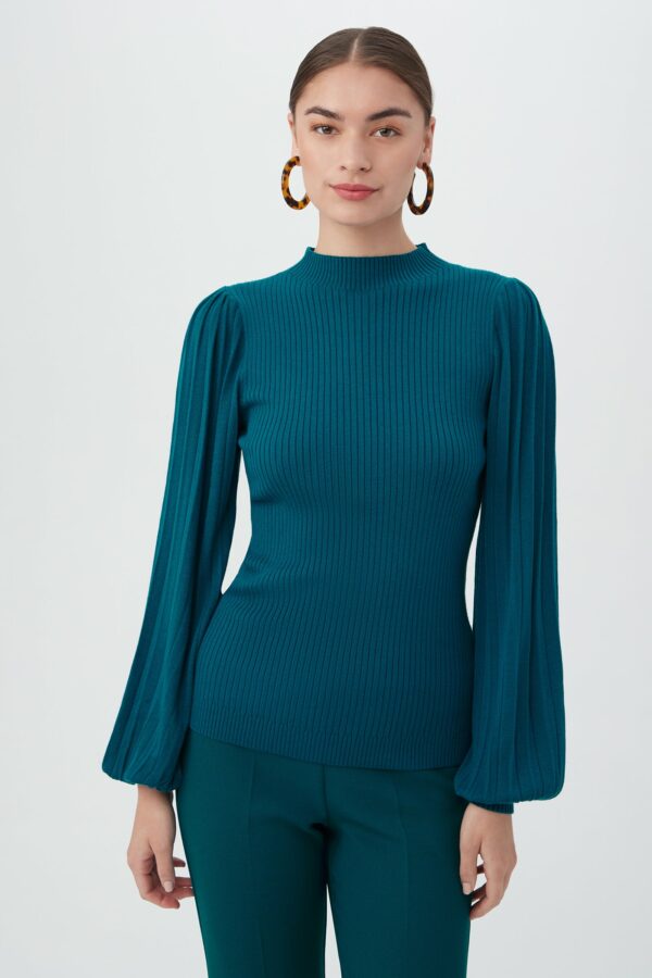 Trina Turk Glossy Sweater / Bethesda Blue