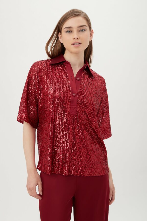 Trina Turk Aika Top / Ruqa Red