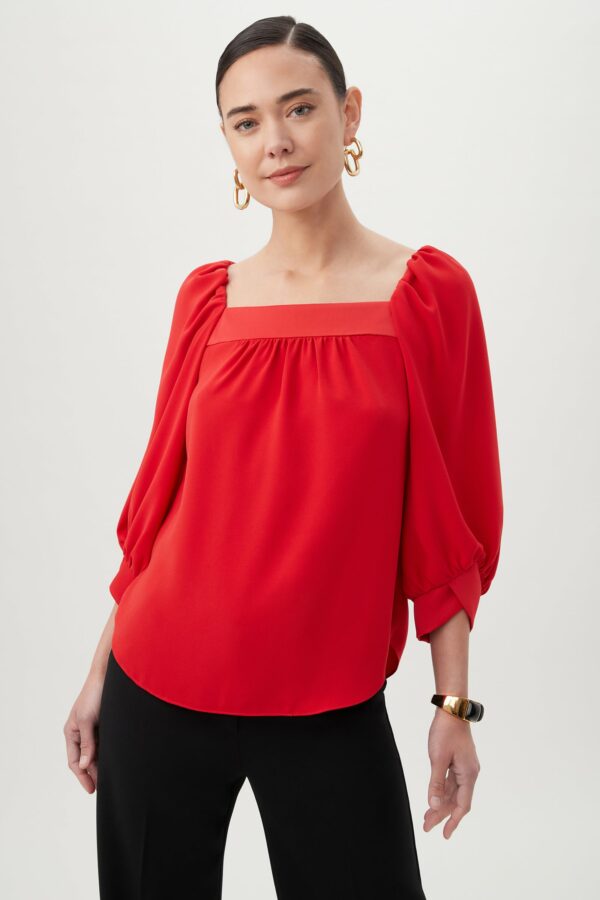 Trina Turk Chihiro Top / Reina Red