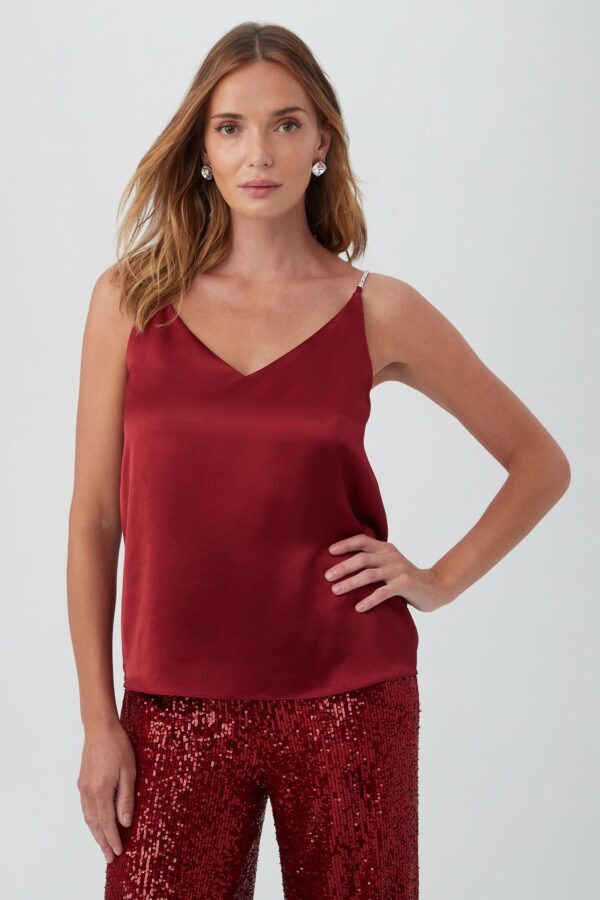 Trina Turk Sella Tank / Ruqa Red