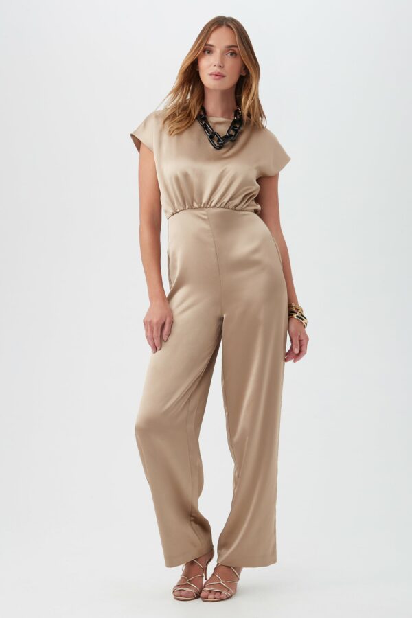 Trina Turk Shimai Jumpsuit / Gold