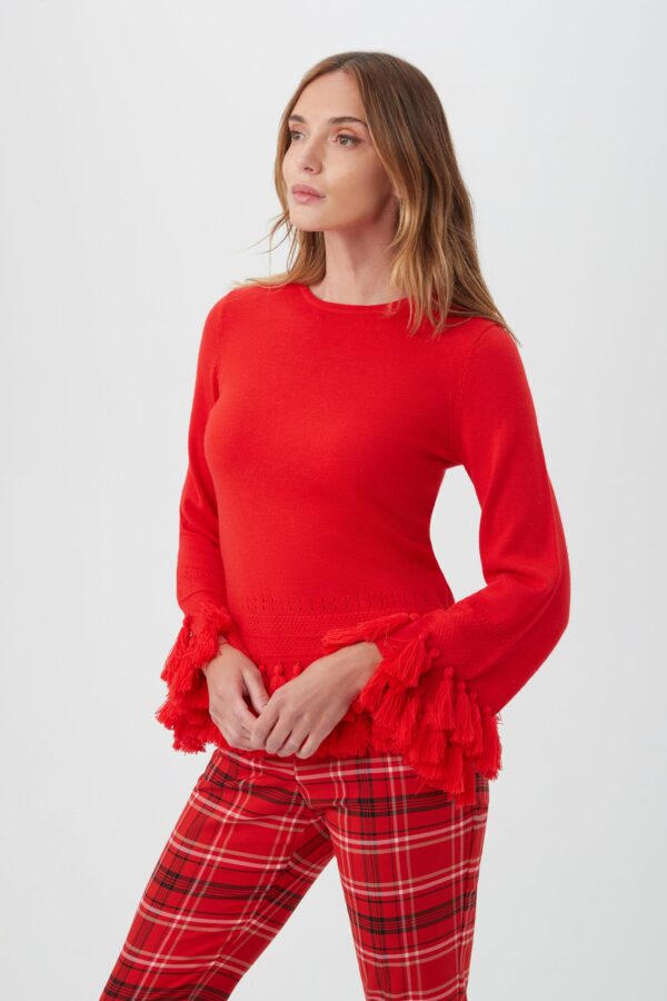 Trina Turk Koka Sweater / Reina Red