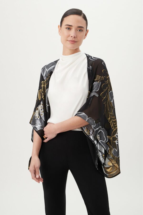 Trina Turk Exquisite Jacket / Black/Metallic