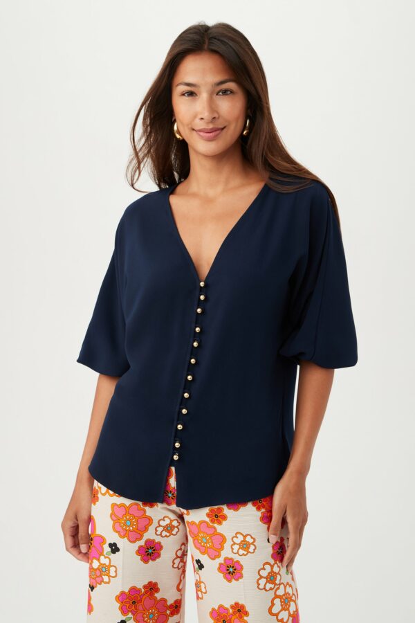 Trina Turk Sail Top / Indigo