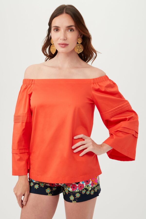 Trina Turk Wavey Top / Ferry Red