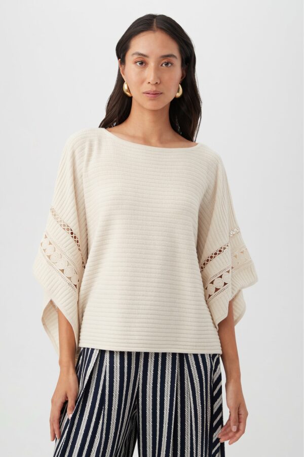 Trina Turk Chic Wrap 2 Sweater / Fisherman's White