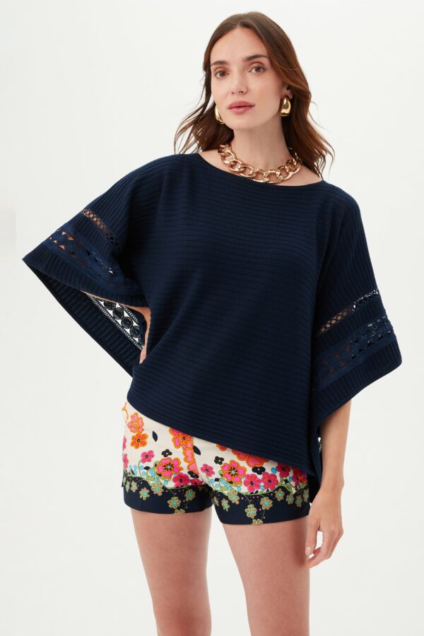 Trina Turk Chic Wrap 2 Sweater / Indigo