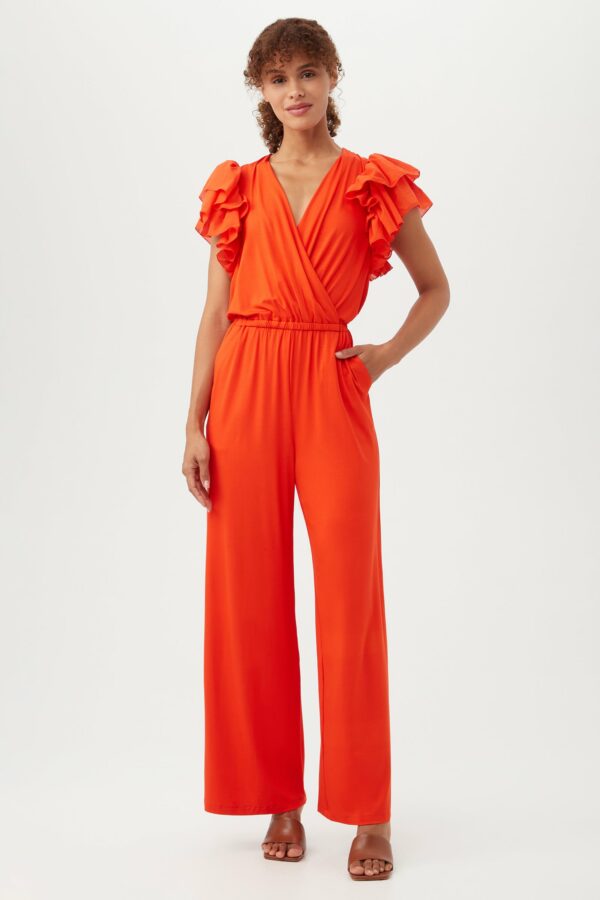 Trina Turk Weston Jumpsuit / Reef Red