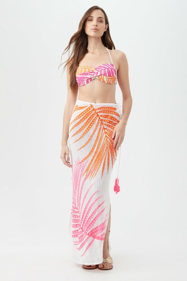 Trina Turk Swim Women's Sheer Tropics Maxi Skirt Swim Cover-Up / Multi