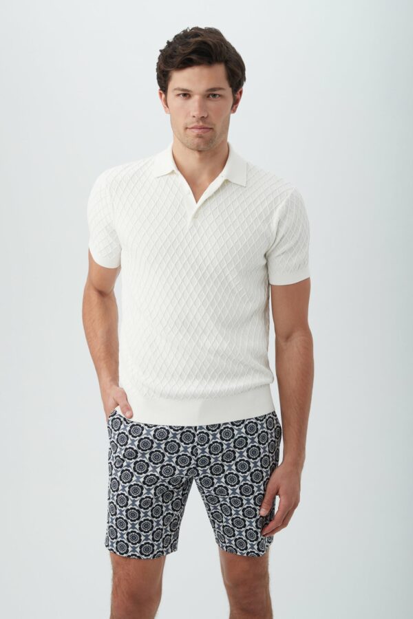 Mr Turk Camilo Short Sleeve Polo / Whitewash