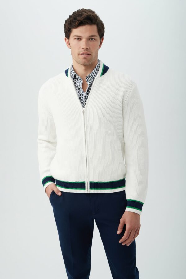 Mr Turk Robertson Bomber Jacket / Whitewash