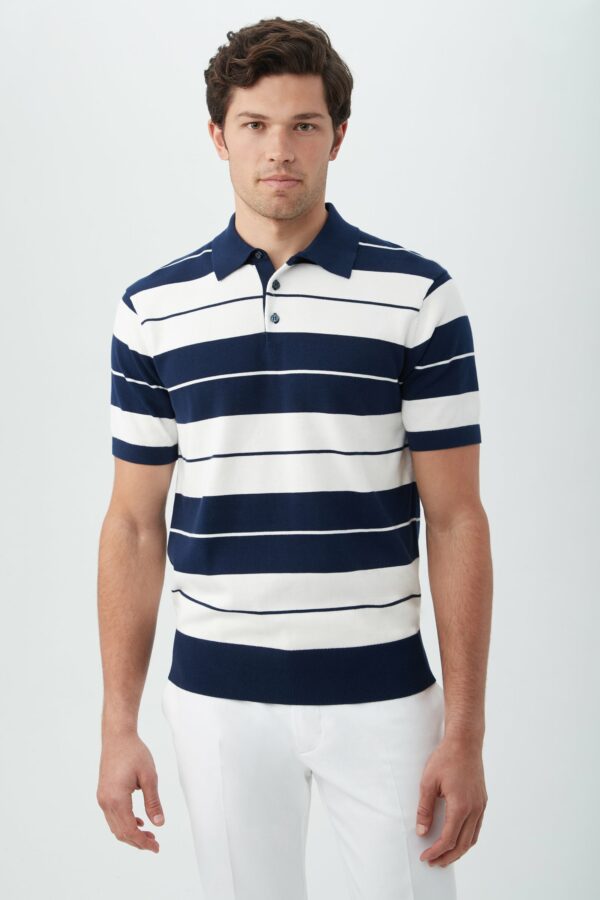 Mr Turk Cisco Short Sleeve Polo / Indigo