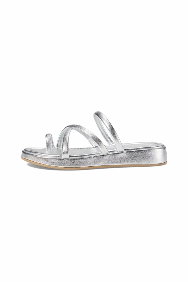 Seychelles Imports Inc SEYCHELLES RULE THE WORLD PLATFORM SANDAL / SILVER