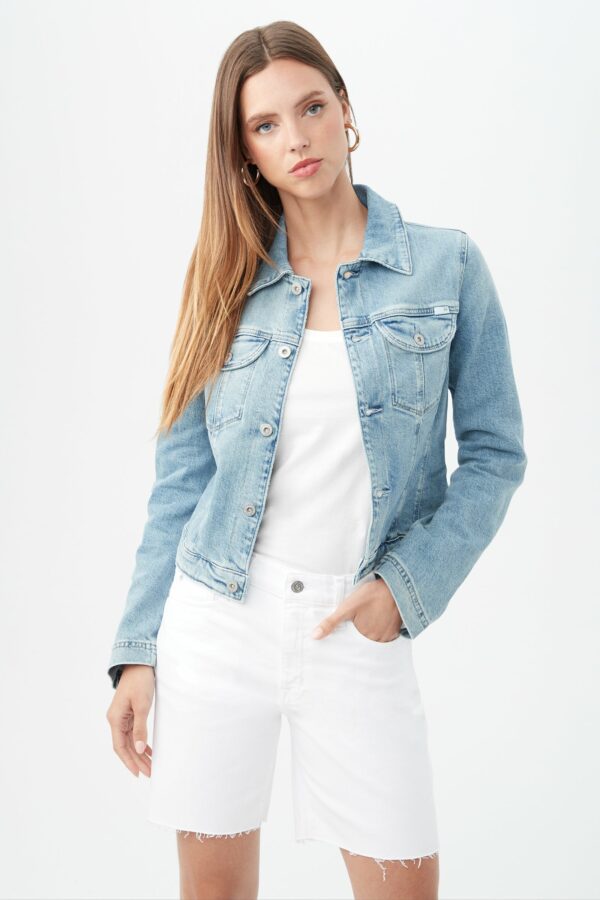 Adriano Goldschmied Women's Light Blue Alamo Denim Jacket / Light Blue