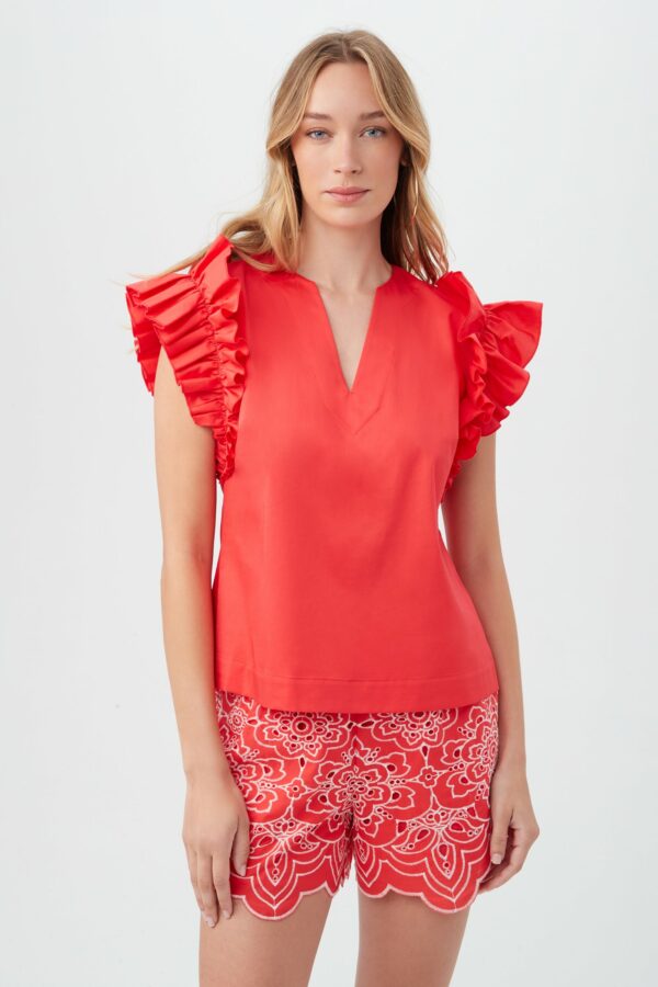 Trina Turk Augusto Top / Capri Coral