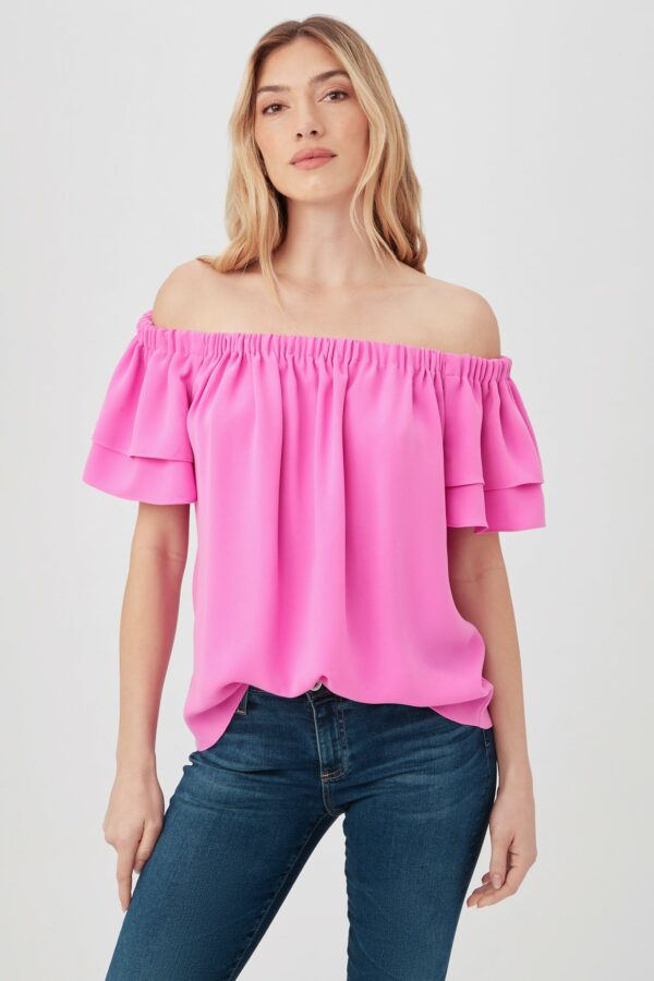 Trina Turk Silia Top / Piazza Pink