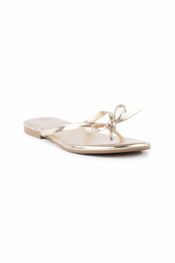 Seychelles Imports Inc WISH LIST METALLIC BOW SANDAL / GOLD