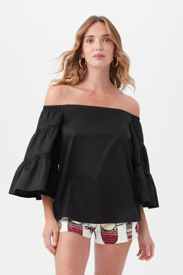 Trina Turk Garnish Top / Black