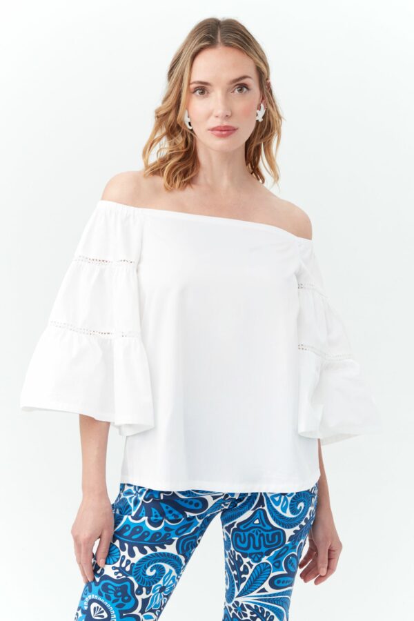 Trina Turk Garnish Top / White