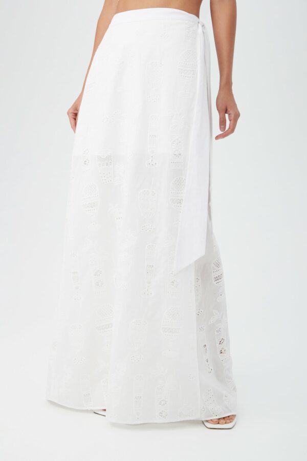 Trina Turk Repose Maxi Skirt / Whitewash