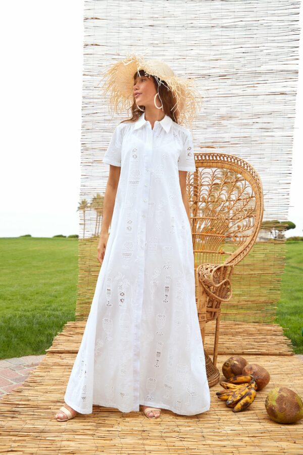 Trina Turk Kon Tiki Dress / Whitewash