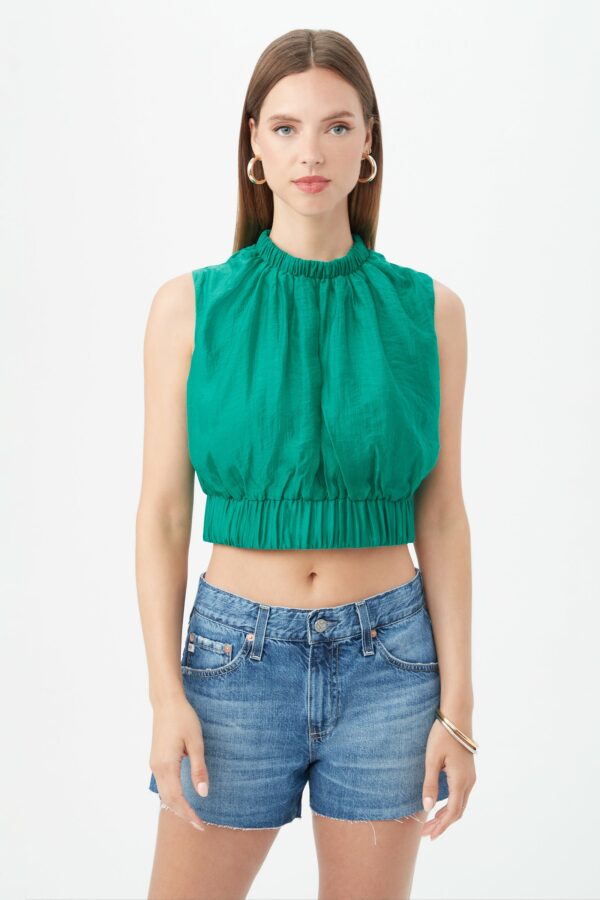 Trina Turk Kalila Top / Pacific Green