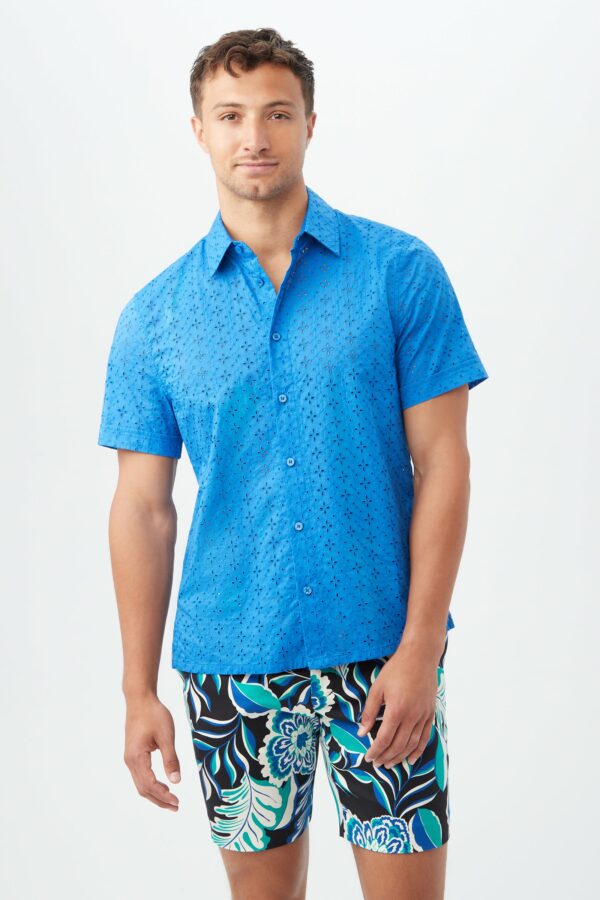 Mr Turk Branson Shirt / Blue Hawaiian