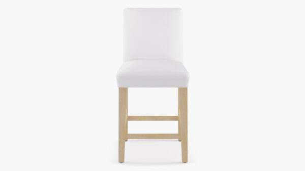 The Inside | Classic Dining Counter Stool | White Twill | Natural