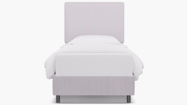 The Inside | Square Back Bed | Pink Classic Ticking Stripe