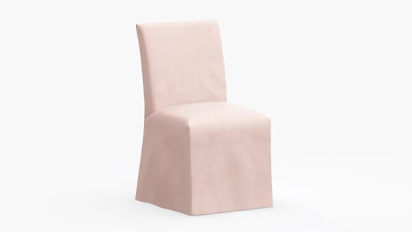 The Inside | Slipcovered Dining Chair | Blush Velvet