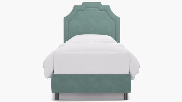 The Inside | Art Deco Bed | Aqua Velvet