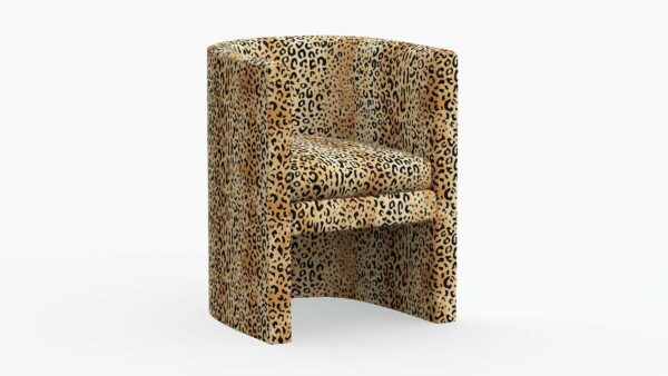 The Inside | Barrel Back Dining Chair | Leopard