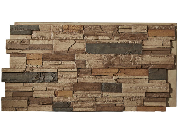 Barron Designs Kentucky Dry Stack Faux Stone Wall Panel | Sierra Brown