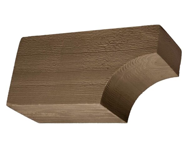 Barron Designs Coarse Sawn Faux Wood Corbel - 6x8x16 - Cove | Caramel