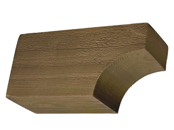 Barron Designs Coarse Sawn Faux Wood Corbel - 6x8x16 - Cove | Early American