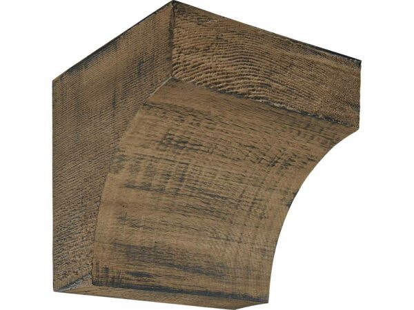 Barron Designs Coarse Sawn Faux Wood Corbel - 10X10X9.5" - Cove | Early American