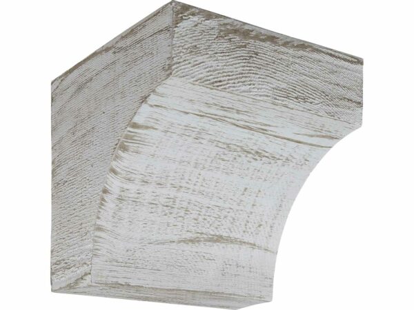 Barron Designs Coarse Sawn Faux Wood Corbel - 10X10X9.5" - Cove | Whitewash