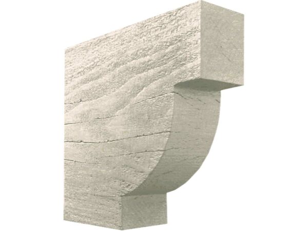 Barron Designs Coarse Sawn Faux Wood Corbel - 4"x12"x12" - Crown | Whitewash