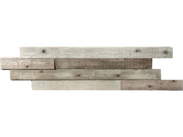 Barron Designs Reclaimed Beveled Shiplap Faux Barn Wood Wall Panel - Extra-Long | Weathered