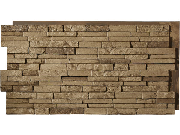 Barron Designs Somerset Dry Stack Faux Stone Wall Panel | Saddle Beige