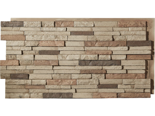 Barron Designs Somerset Dry Stack Faux Stone Wall Panel | Tierra Gold