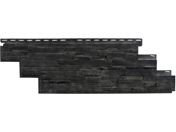 Barron Designs NovikStone DS Dry Stack Faux Stone Siding Panels- Case of 10 | Onyx